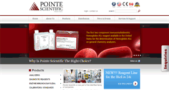 Desktop Screenshot of pointescientific.com