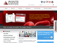 Tablet Screenshot of pointescientific.com